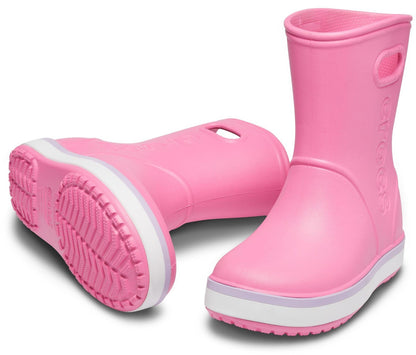 Cizme Crocs -  Crocs Crocband Rain Boot Pink Lemonade/ Lavender