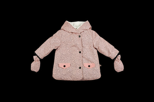 Jacheta de iarna pentru bebelusi cu manusi asortate - Ducksday - June