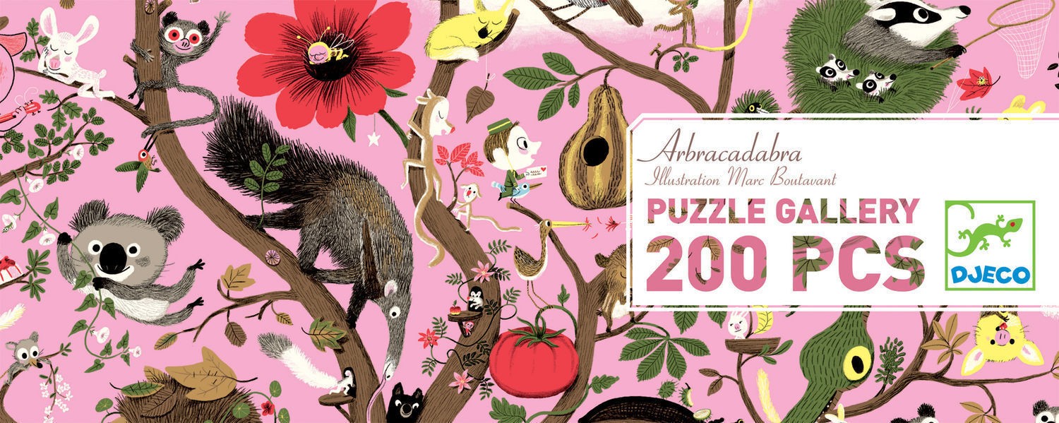 Puzzle galerie 200 piese Abracadabra, Djeco