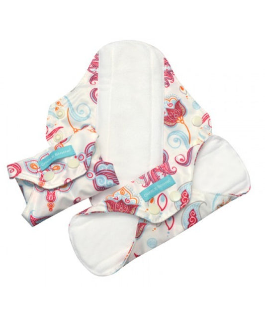Set 3 Absorbante Intime Feminine Lavabile Charlie Banana Cotton Bliss - Regular