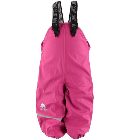Pantaloni de ploaie și vânt căptușiți integral cu fleece  PU - CeLaVi - Real Pink