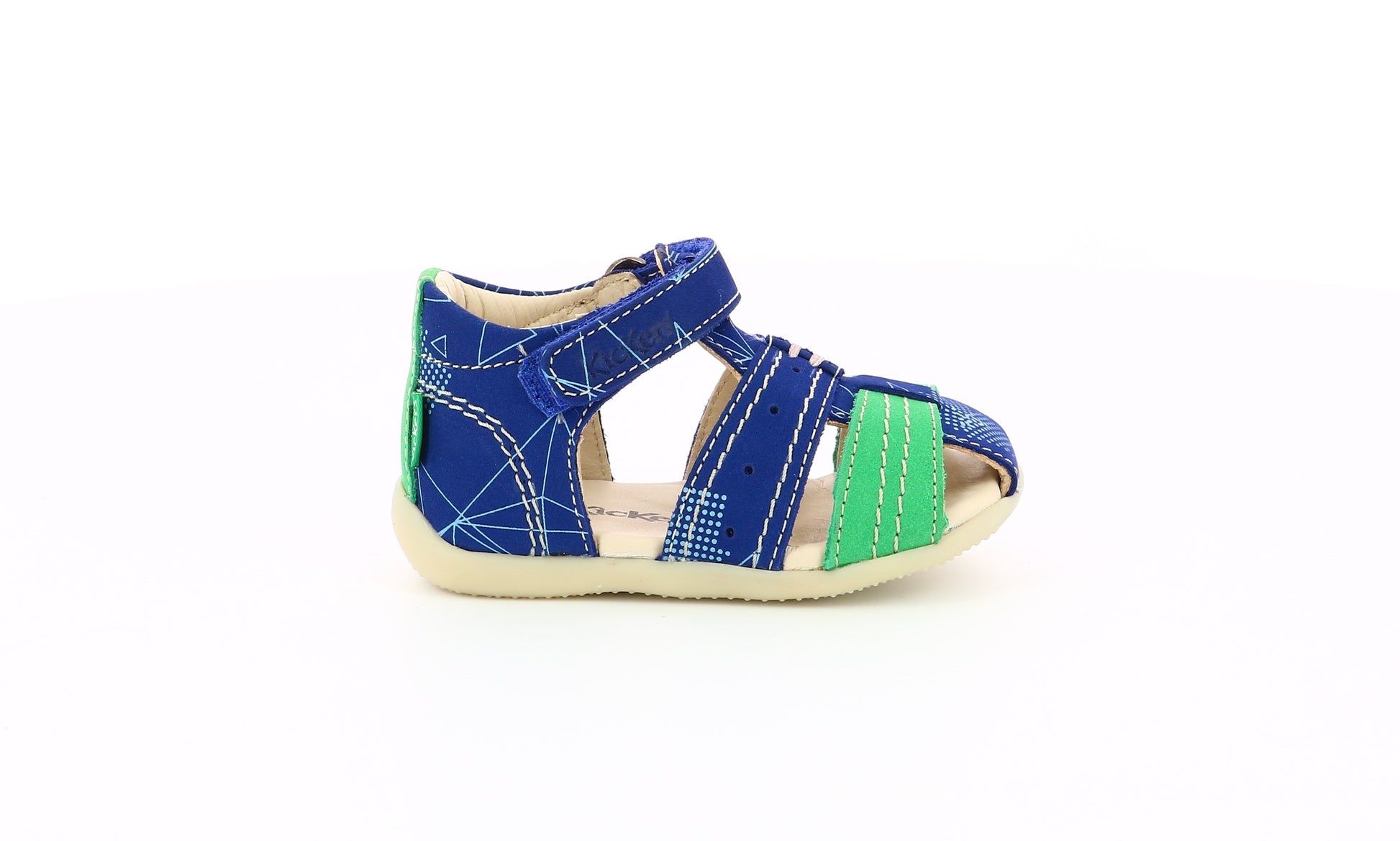 Sandale Kickers - Bigbazar-2 Bleu și verde galactic