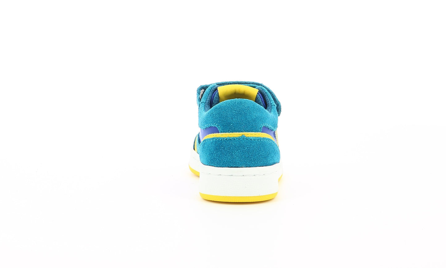 Pantofi sport Kickers - BISCKUIT - Bleu galben