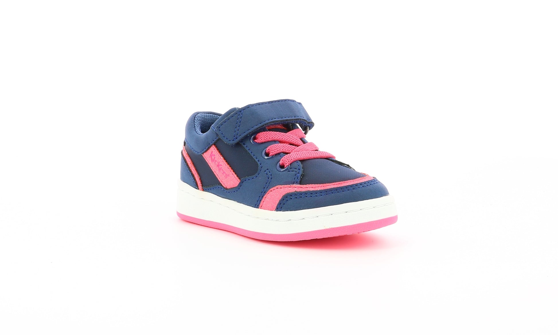 Pantofi sport Kickers - BISCKUIT - Albastru marin și roz