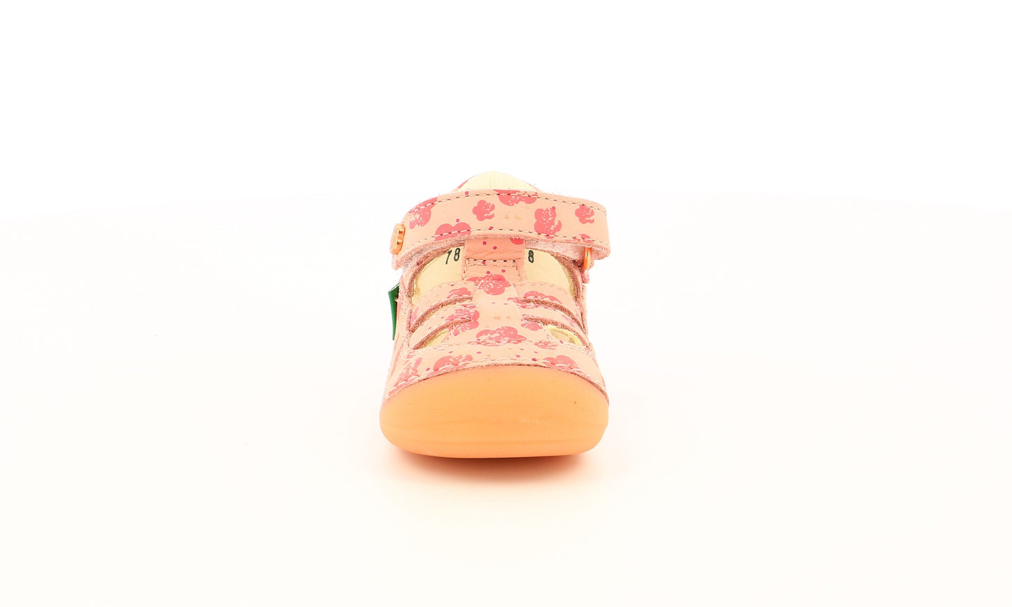 Pantofi T-strap Kickers - SUSHI Pink Flower