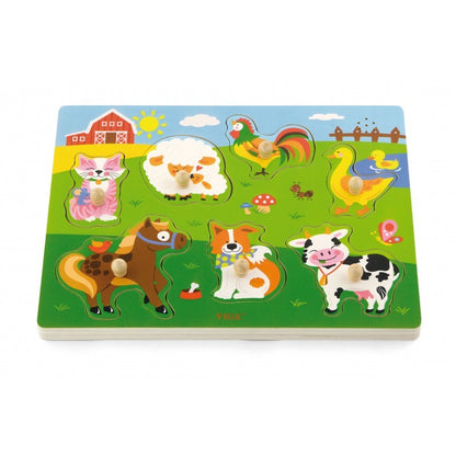 Puzzle cu sunete - animale, Viga