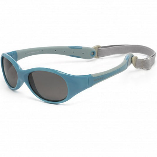 Ochelari de soare pentru copii - Koolsun Flex - Cendre Blue Grey - 0-3 ani