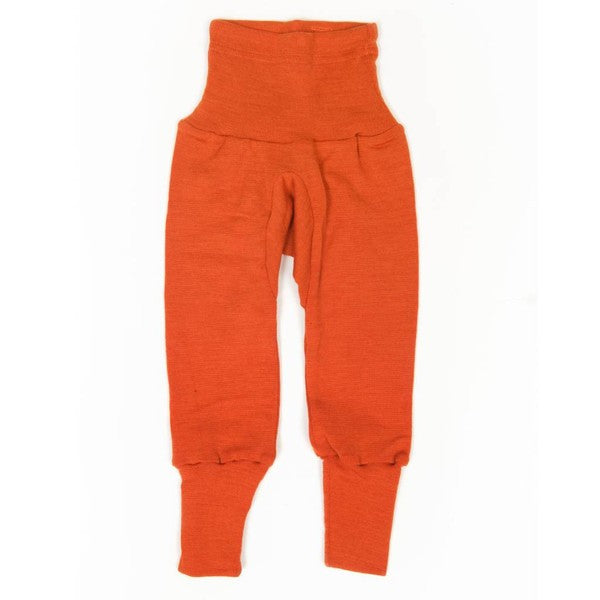 Cei mai comozi pantaloni din lana si matase organica, portocaliu - Cosilana