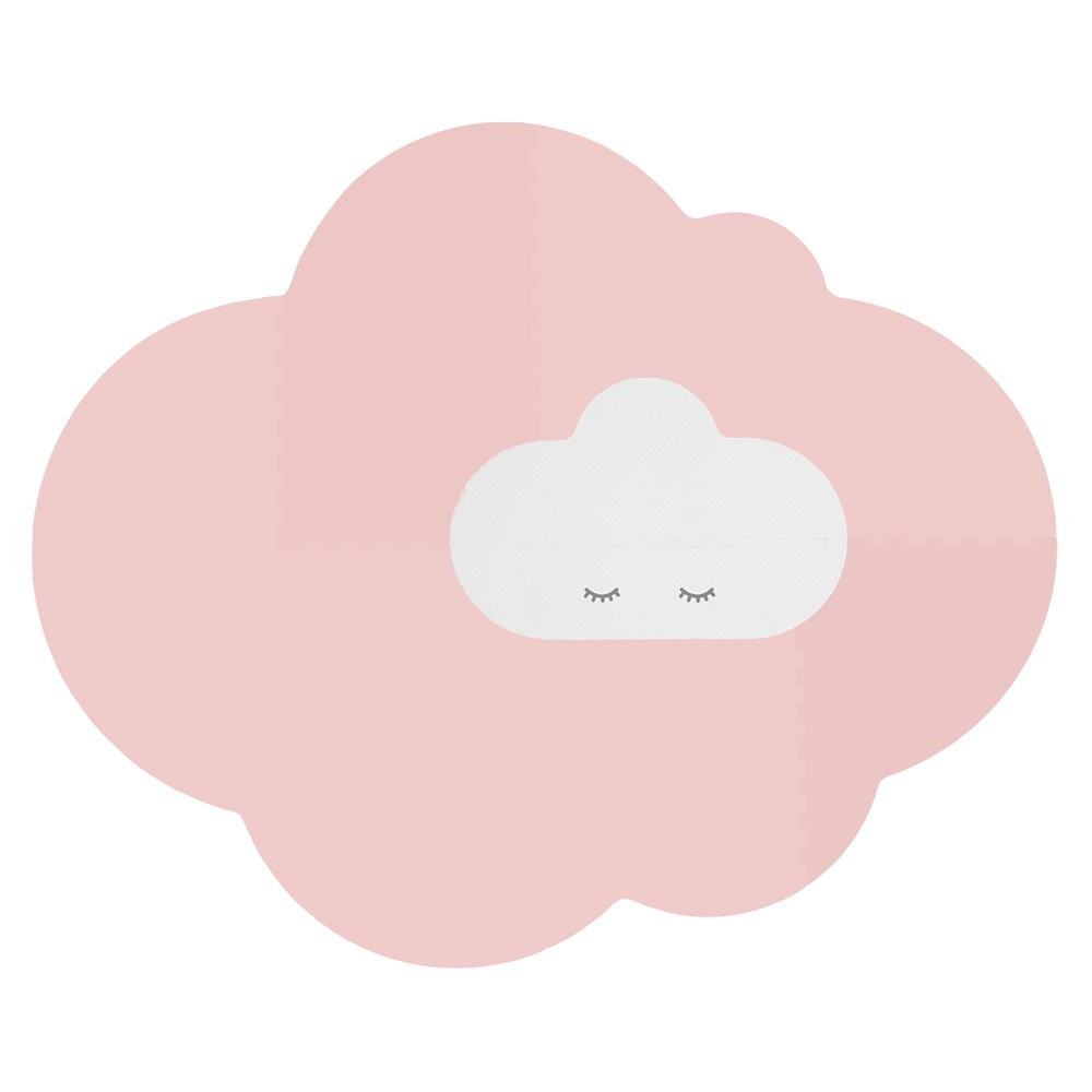 Saltea de joaca din spuma, Norisorul roz, 175 cm, Quut