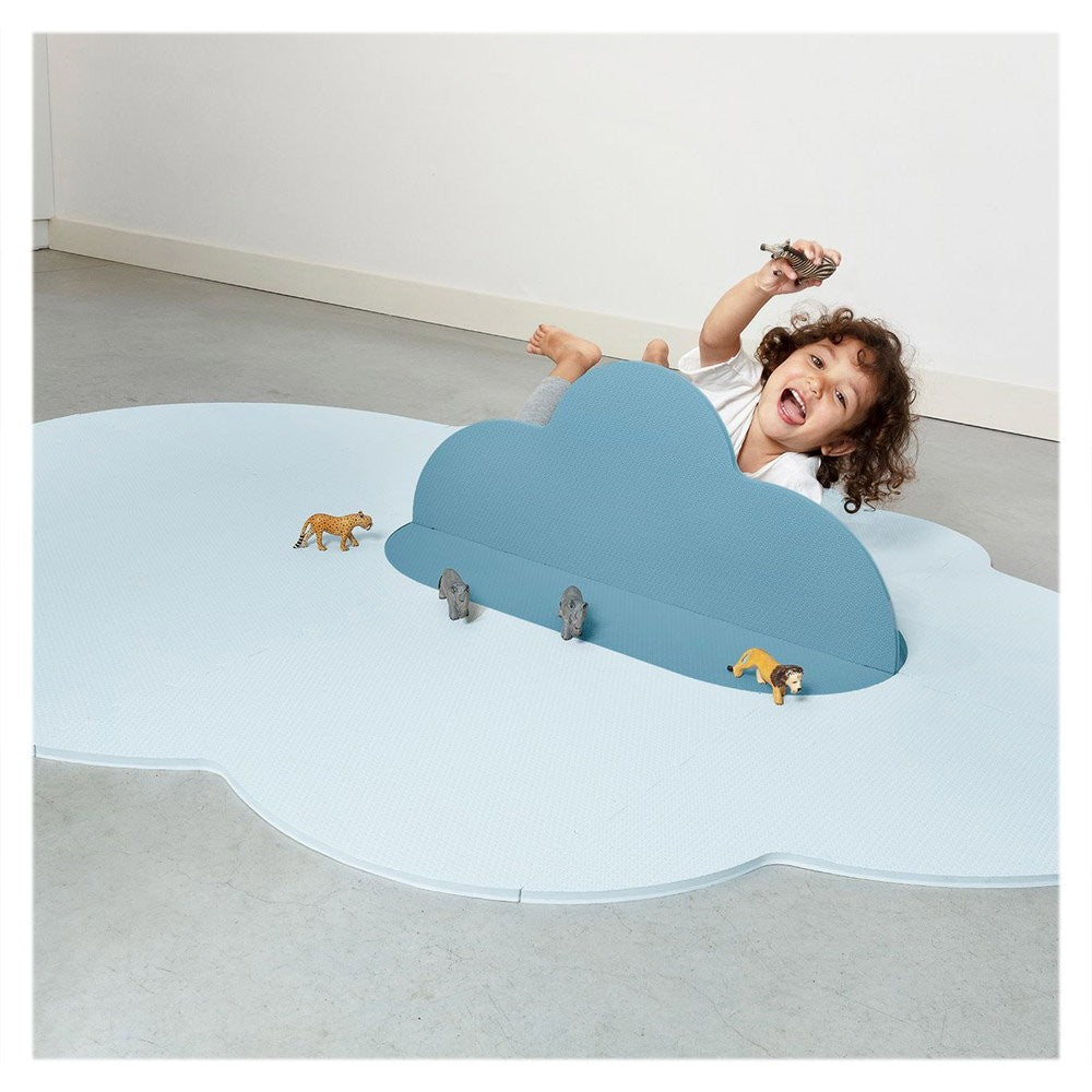 Saltea de joaca din spuma, Norisorul albastru, 175 cm, Quut