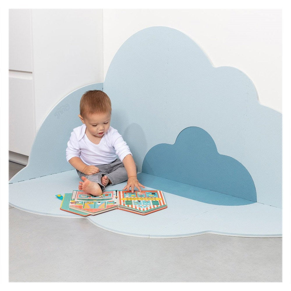 Saltea de joaca din spuma, Norisorul albastru, 175 cm, Quut