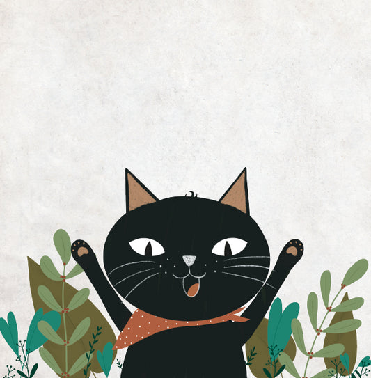 Felicitare Pojumka  - BLACK CAT