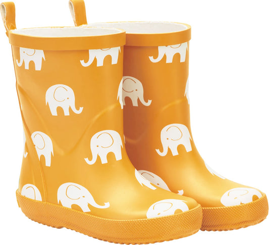 Cizme de ploaie CeLaVi -  Elephants Print - Mineral Yellow