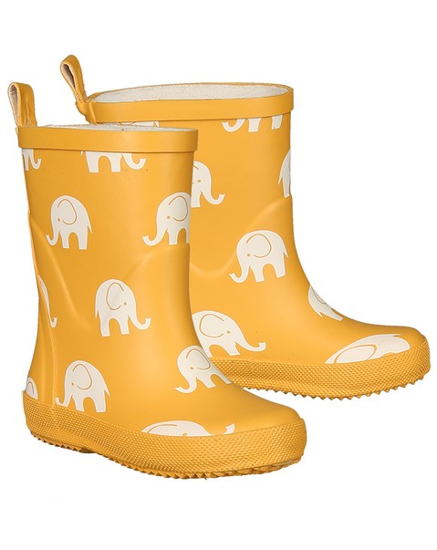 Cizme de ploaie CeLaVi -  Elephants Print - Mineral Yellow