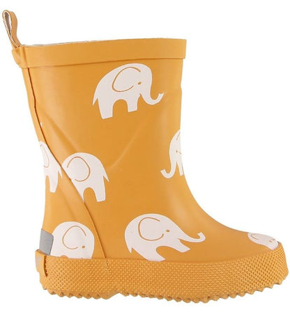 Cizme de ploaie CeLaVi -  Elephants Print - Mineral Yellow