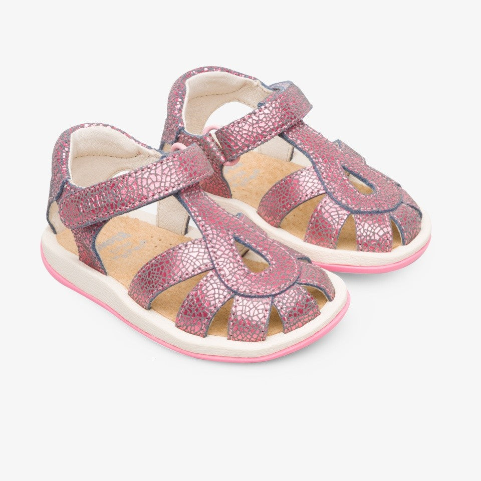 Sandale Bicho Pink cu textura - Camper