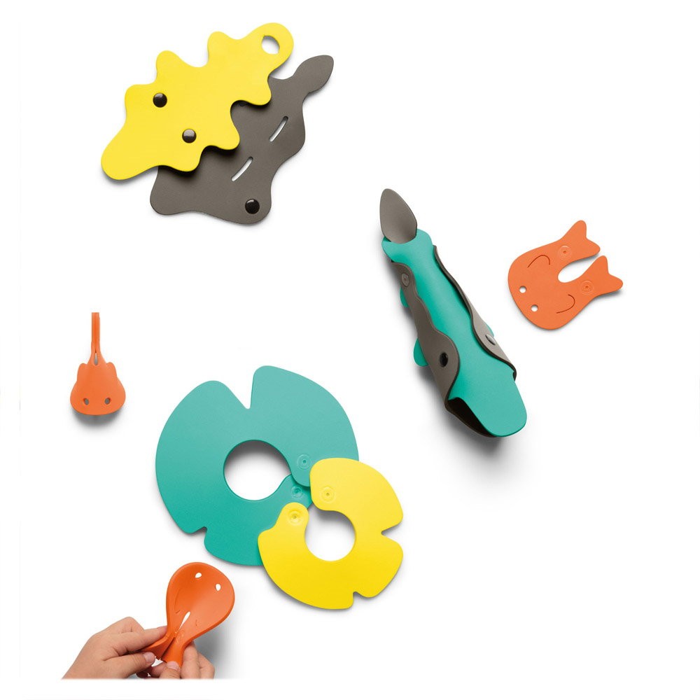 Crocodile River, set creativ de baie, Quut Toys