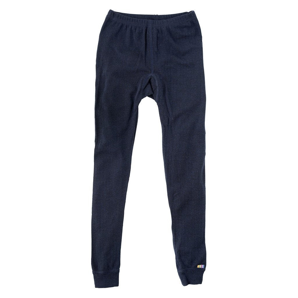 JOHA - Colanti basic din lana Rib - Navy