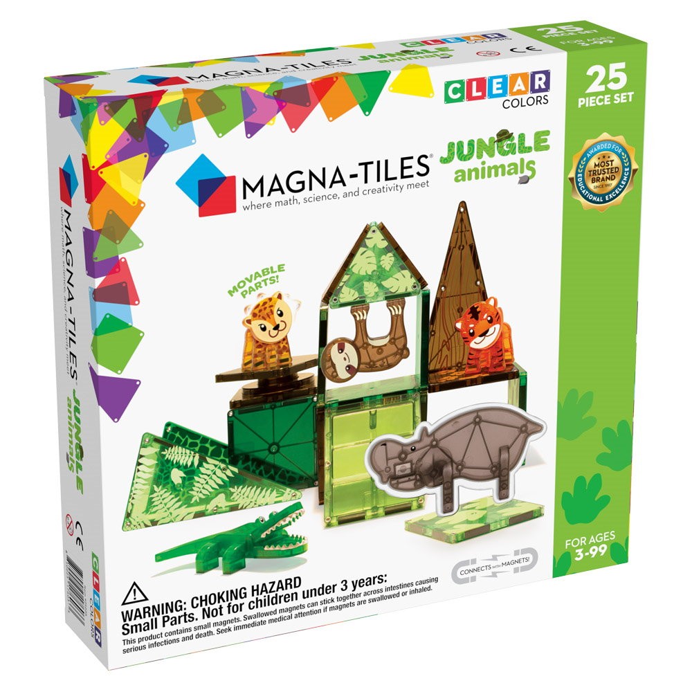 Magna-Tiles Jungle Animals, set magnetic