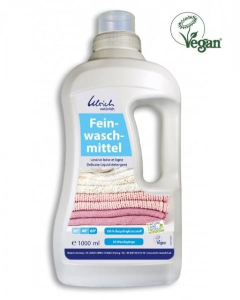 Detergent lichid pentru lână, mătase si alte rufe delicate, ecologic - Ulrich Naturlich (1l)