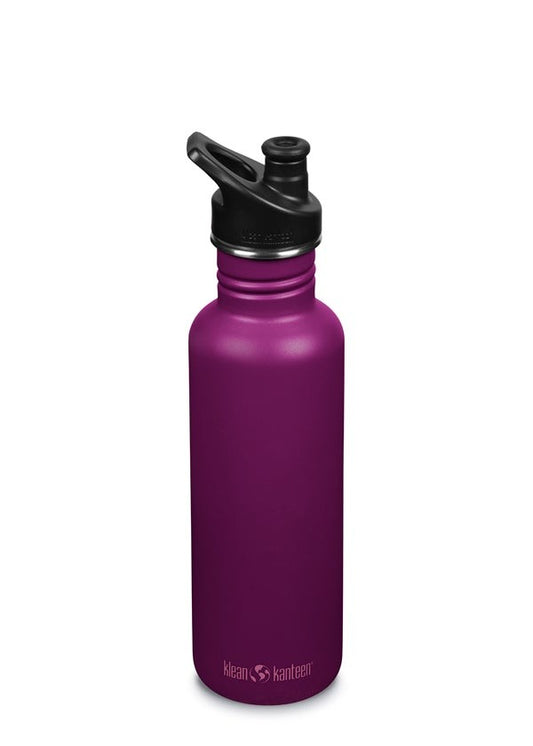 Recipient din otel inoxidabil 800 ml cu capac sport - Klean Kanteen - Classic Purple Potion