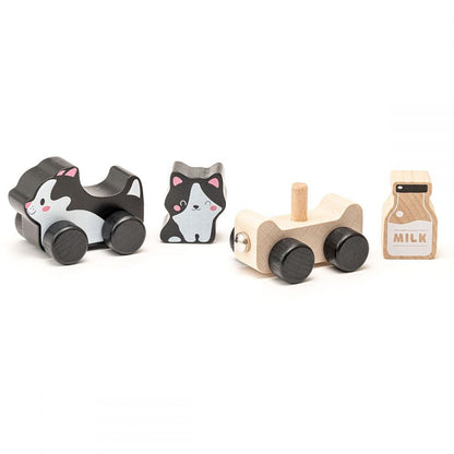 Jucarie din lemn Cubika, Kitties Family