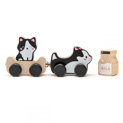 Jucarie din lemn Cubika, Kitties Family