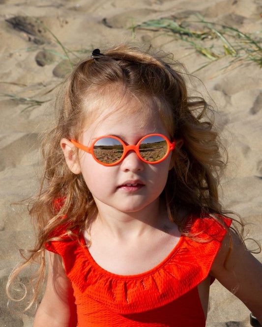 Ochelari de soare Ki ET LA, 1-2 ani - Round Fluo Orange