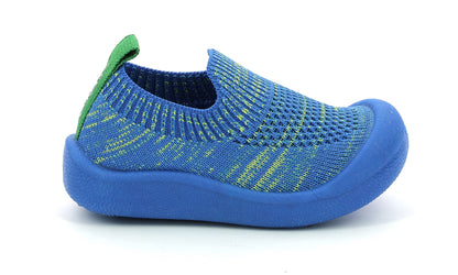 Pantofi slip-on Kickers - Kick Easy Bleu Vert