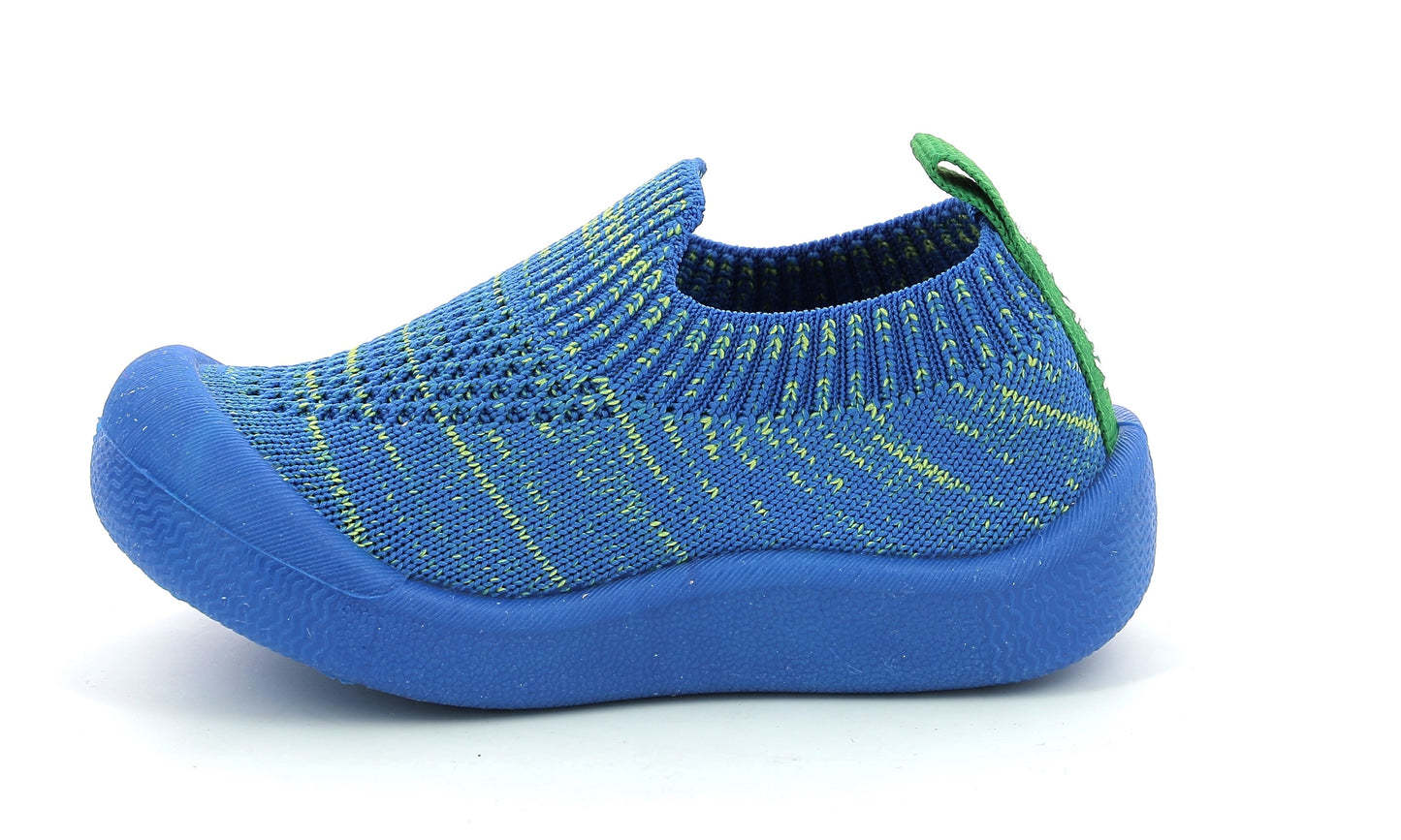 Pantofi slip-on Kickers - Kick Easy Bleu Vert