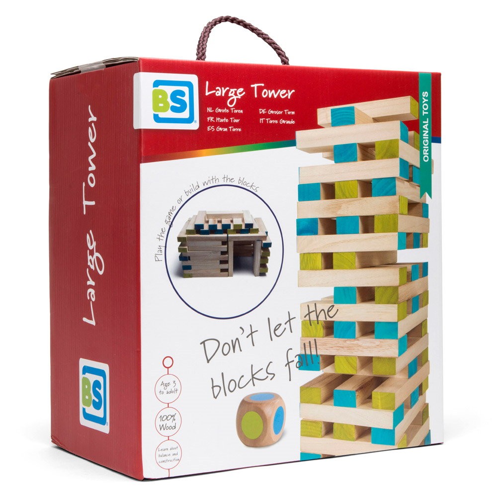 Turn Jenga Gigant cu zaruri, BS Toys