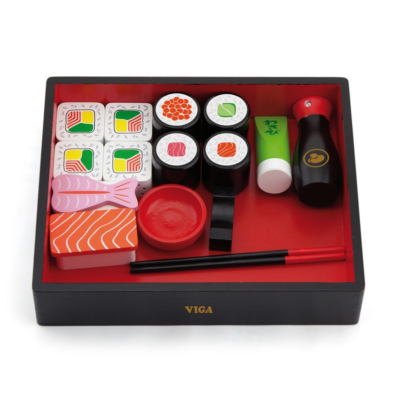 Set sushi din lemn, Viga