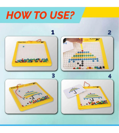 Set Playmags 18 Piese Magnetice De Construcție Cu Forme Mici Pentru Cărămizi De Construit Gen Lego