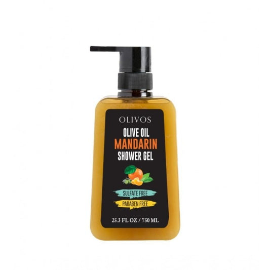 Gel de dus cu mandarina si ulei de masline, Olivos, 750 ml