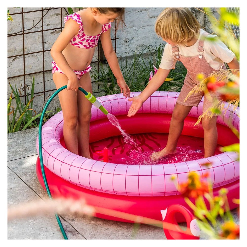 Dippy, piscinǎ gonflabilǎ, 120 cm, rosu, Quut Toys