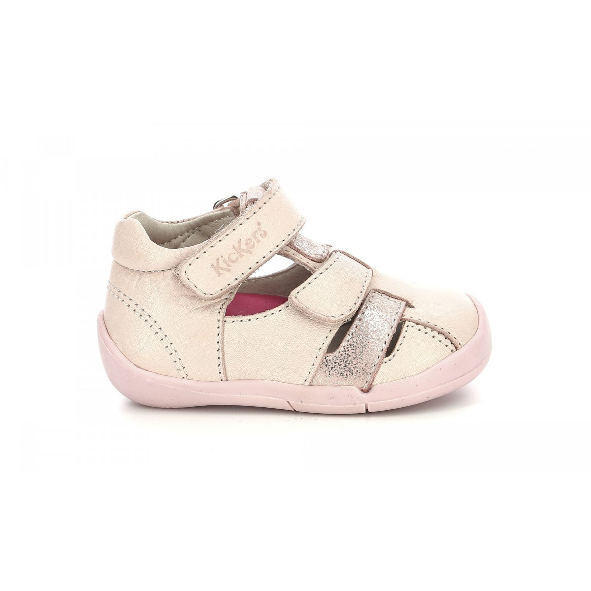 Sandale Kickers - Wasabou Light pink metallized