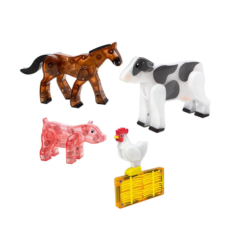 Magna-Tiles Farm Animals, set magnetic