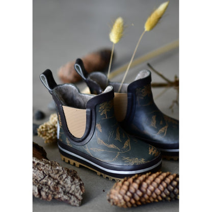 Cizme scurte captusite Mikk-Line - Winter Wellies Glitter -  Forest Night