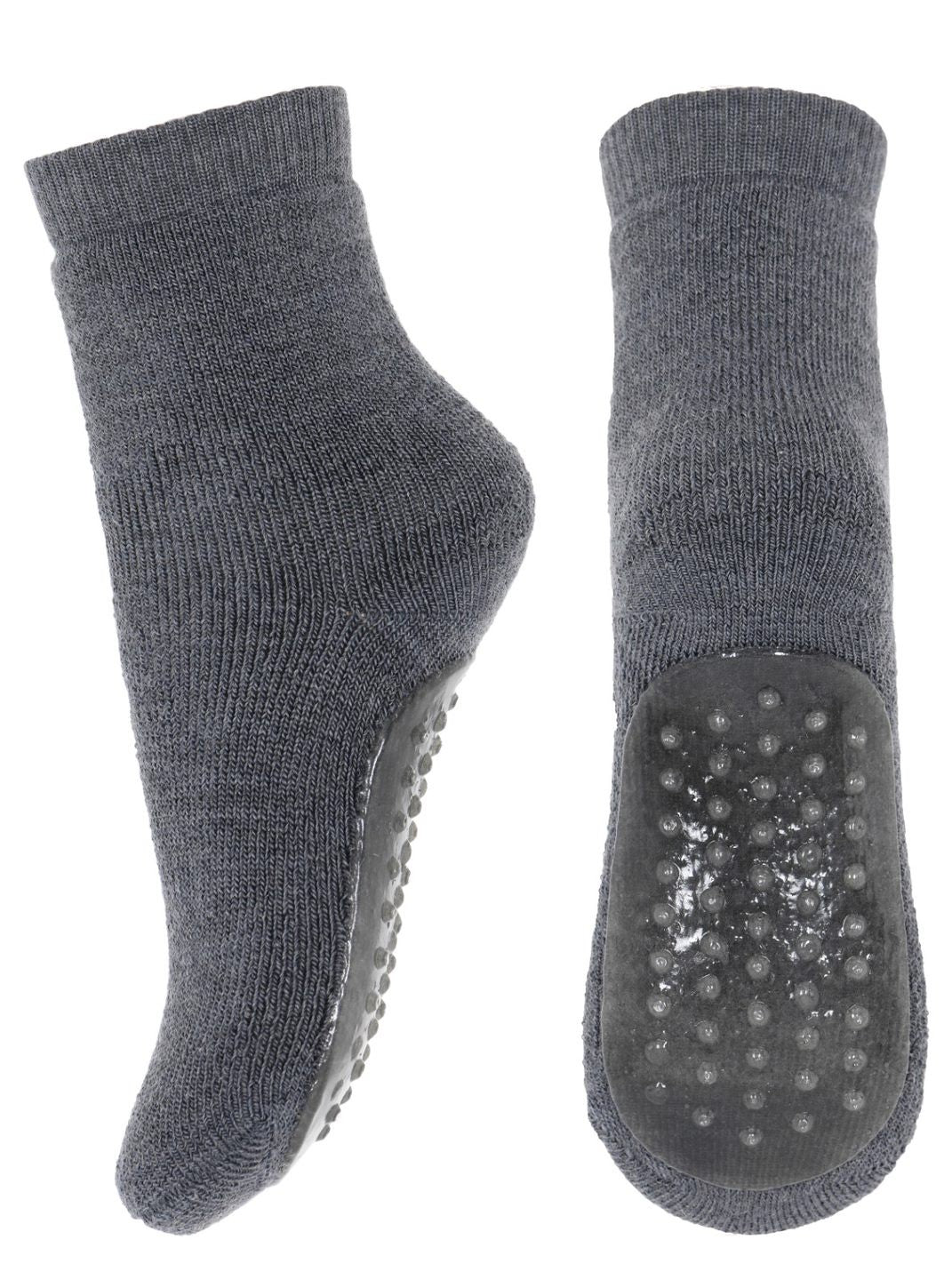 Șosete-papuci groase mp Denmark din lână - Dark Grey