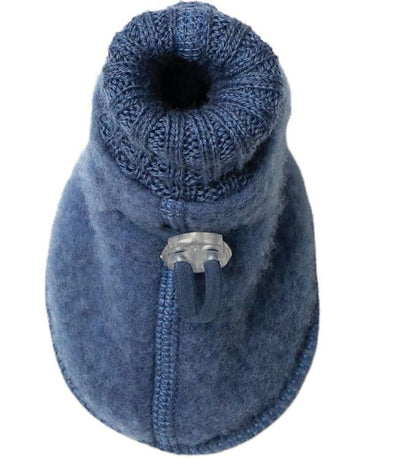 JOHA - Botosei din lana merinos tip fleece - Blue Melange