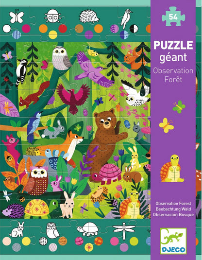 Puzzle gigant Djeco, Aventuri în pădure